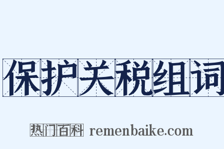 保护关税组词是什么意思的图片